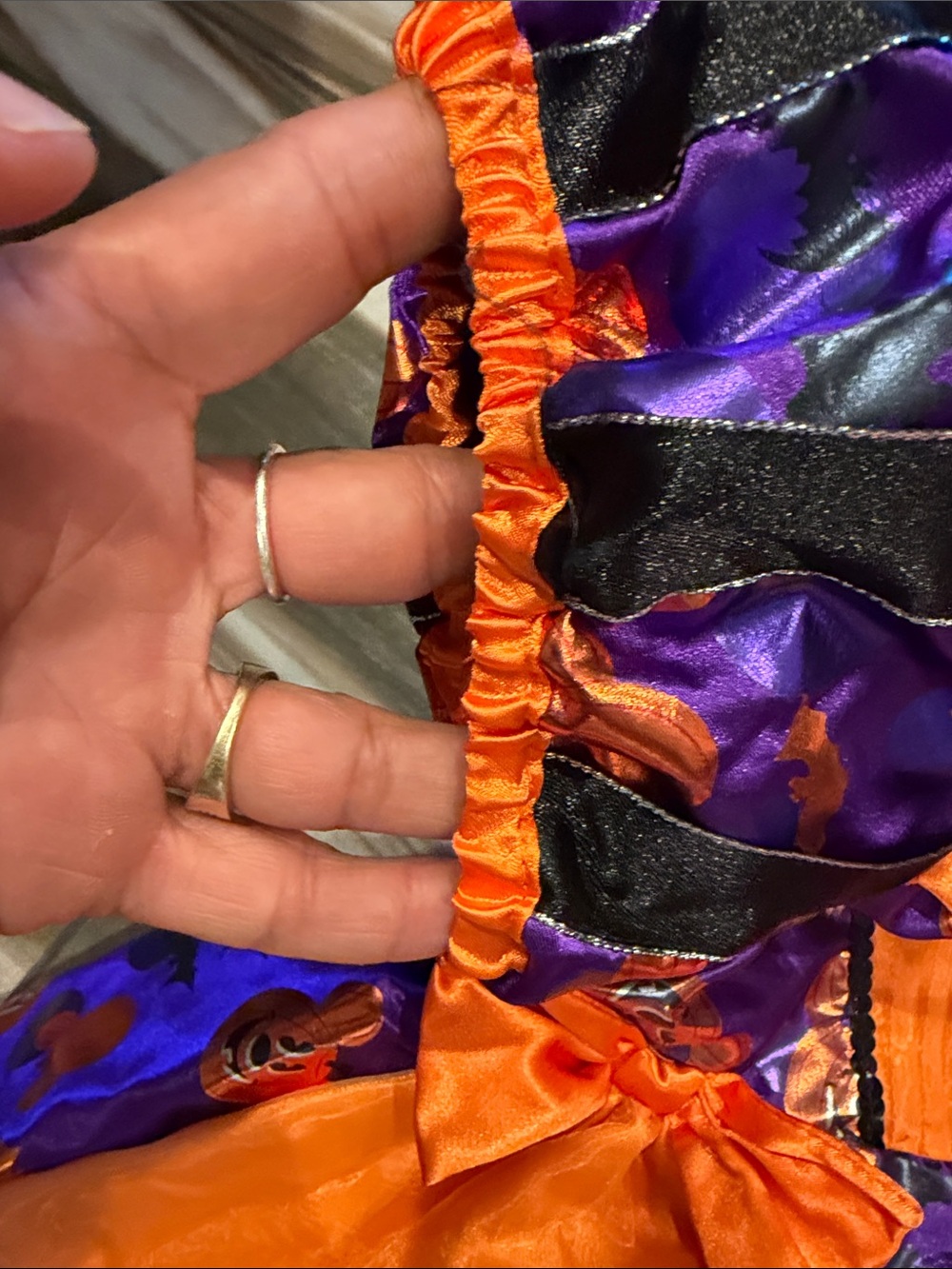 Disney Girls Orange and Purple Halloween Princess Dress - Picture 4 of 10